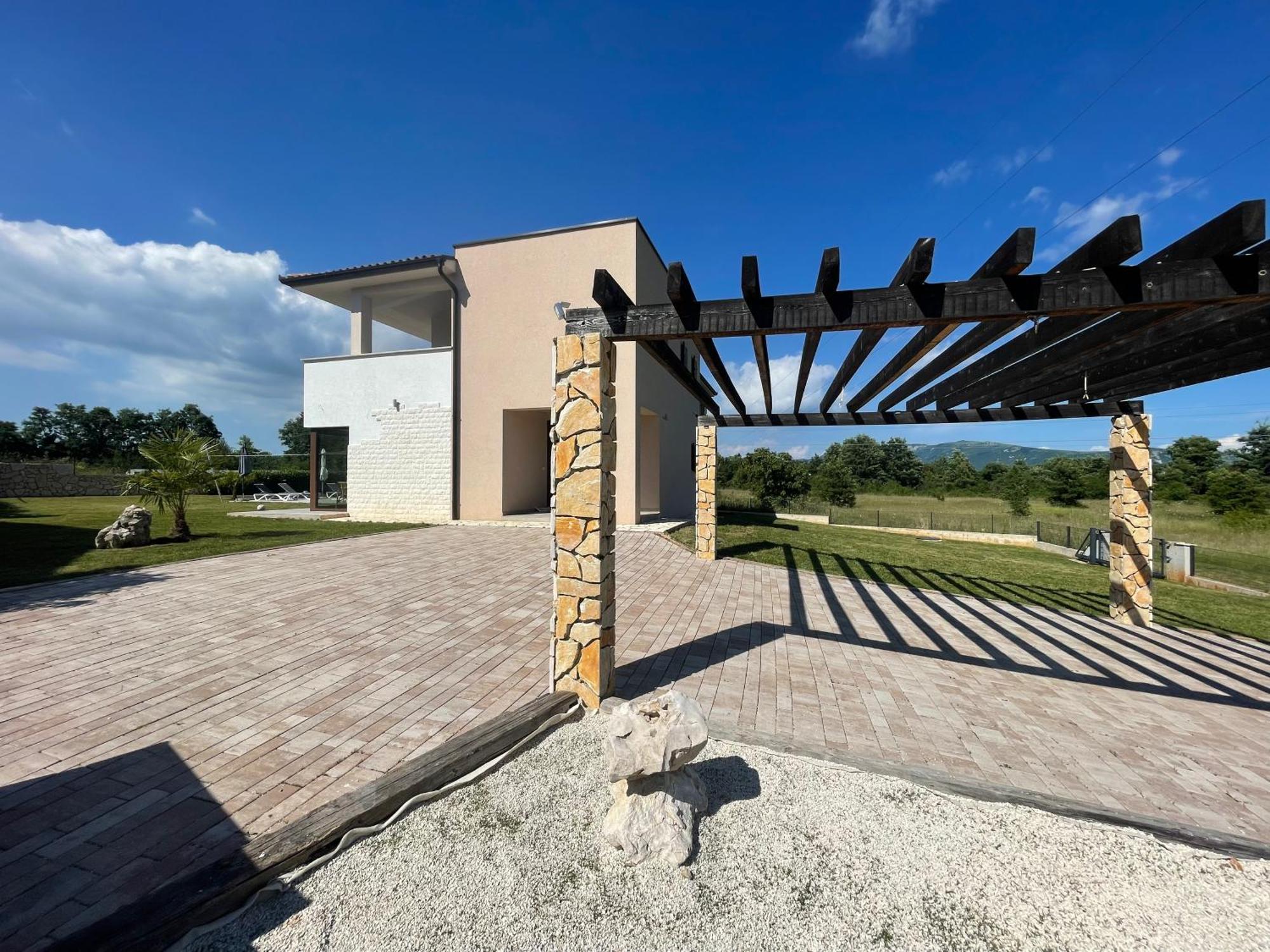 Villa Fluggi Near Labin Santalezi Экстерьер фото